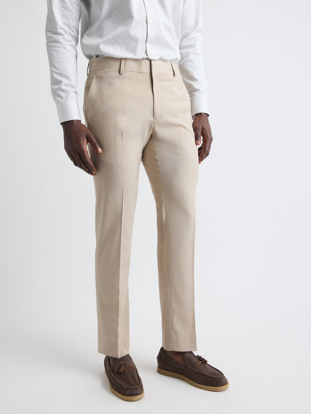 Tailored-Fit Beige Suit Pant rw&co Special Promo Price