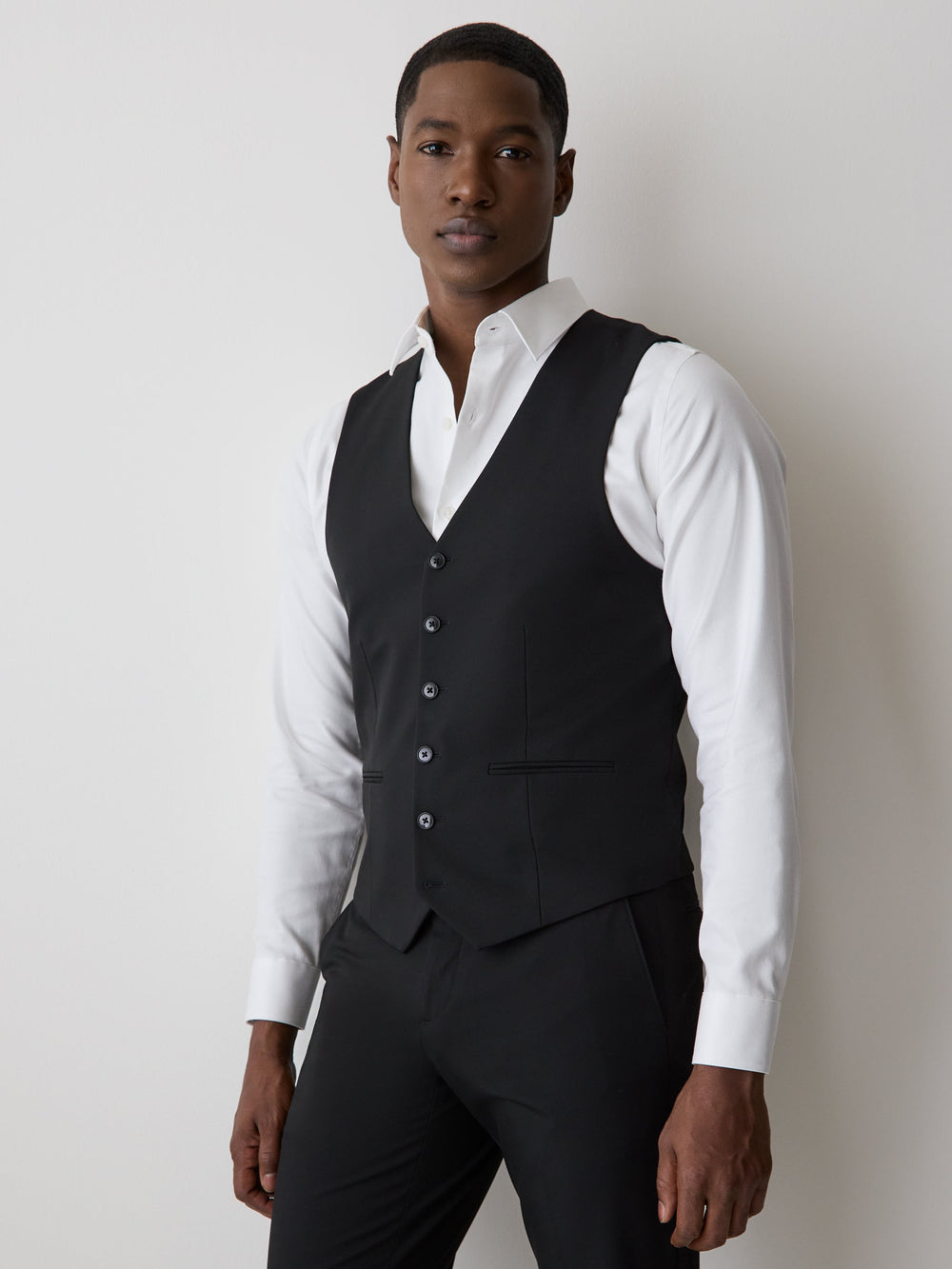 Black Suit Vest rw&co Special Promo Price