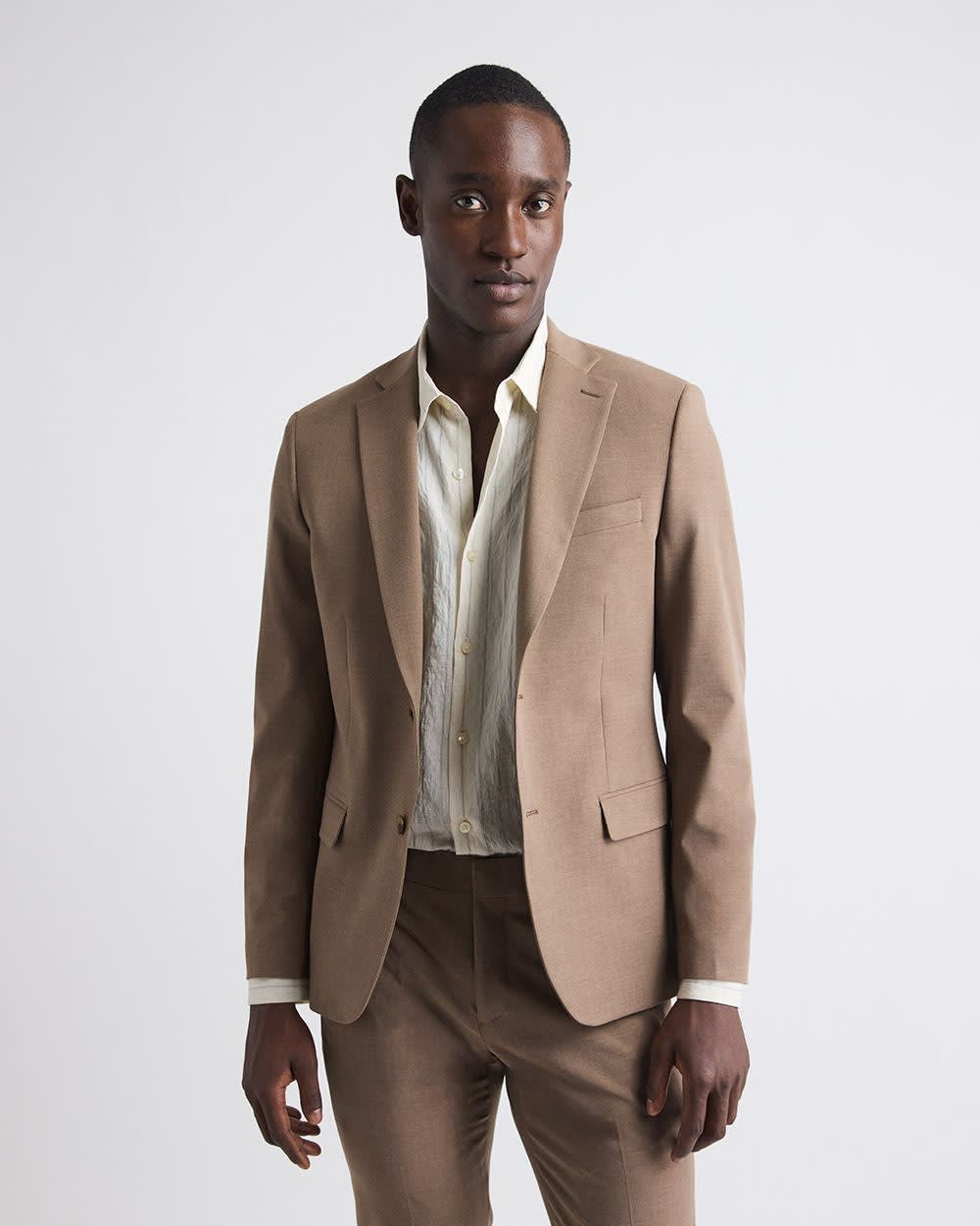 Slim-Fit Rose Taupe Suit Blazer rw&co Exclusive Sale Price