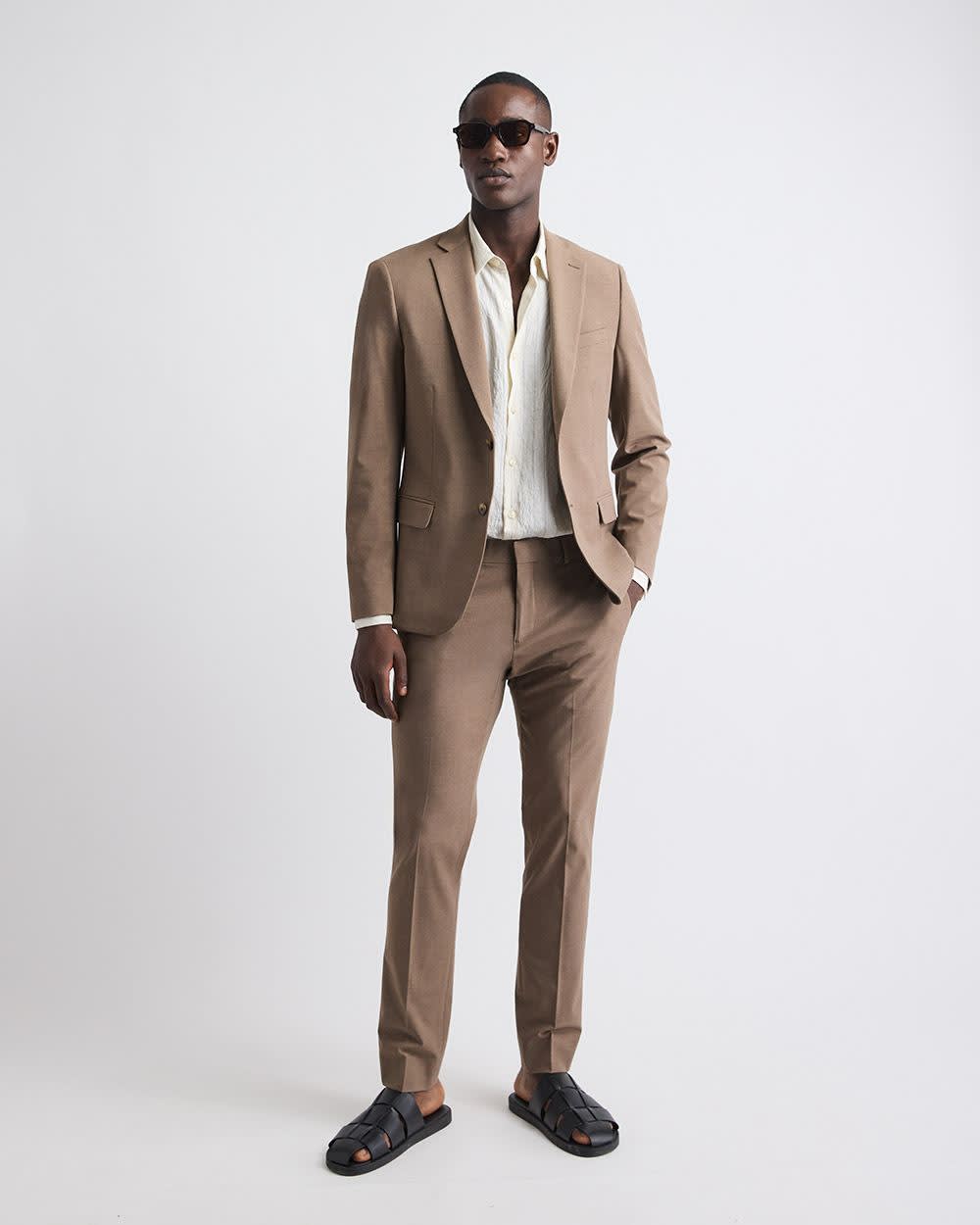 Slim-Fit Rose Taupe Suit Blazer rw&co Exclusive Sale Price