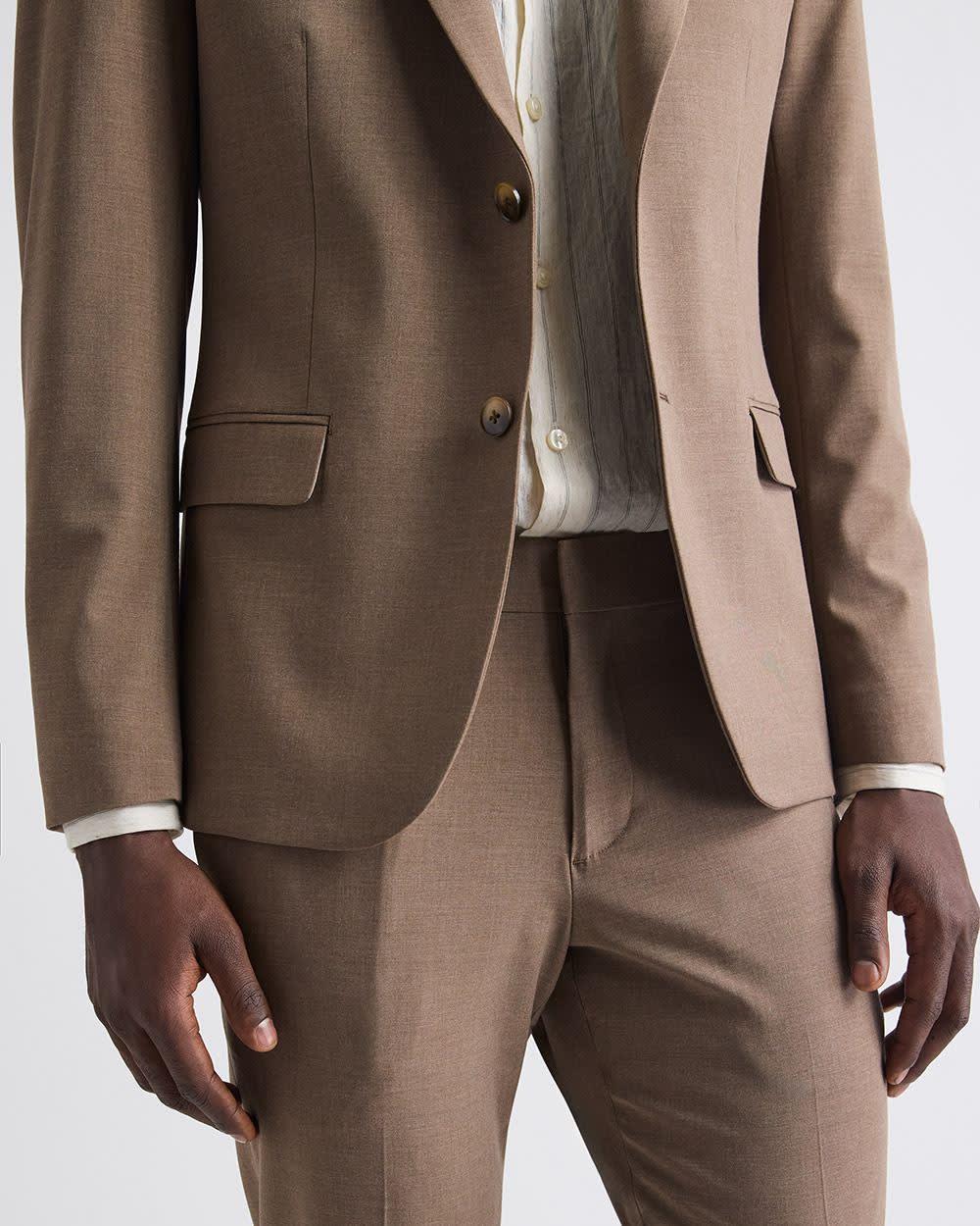 Slim-Fit Rose Taupe Suit Blazer rw&co Exclusive Sale Price