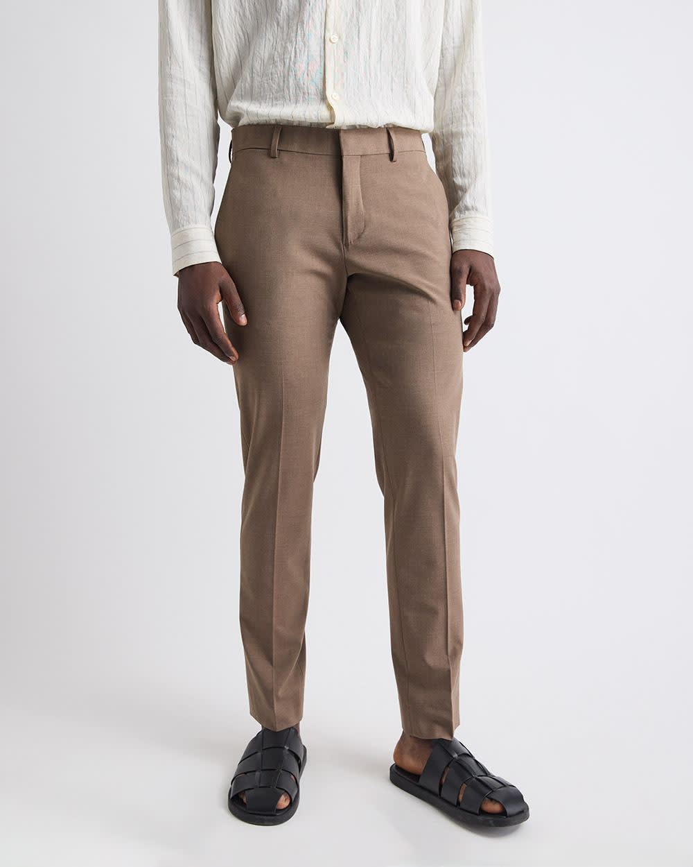 Slim-Fit Rose Taupe Suit Pant rw&co On Sale