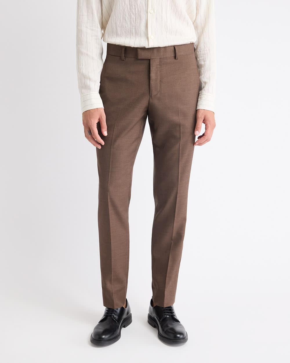 Slim Fit Brown Suit Pant rw&co Great Value Deal