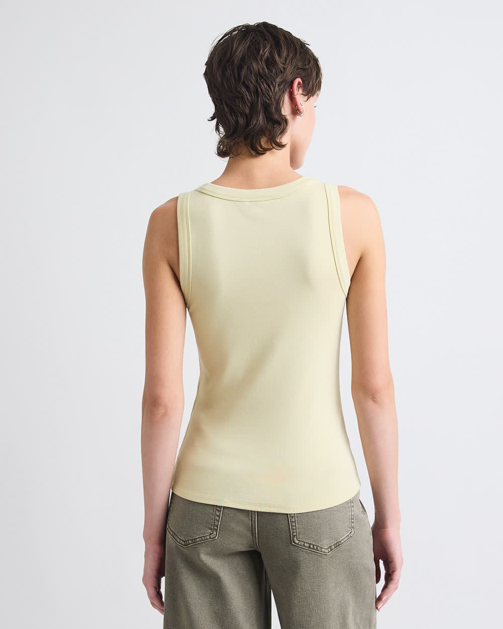 Scoop-Neck Cami with Wide Straps rw&co Limited Time Discount