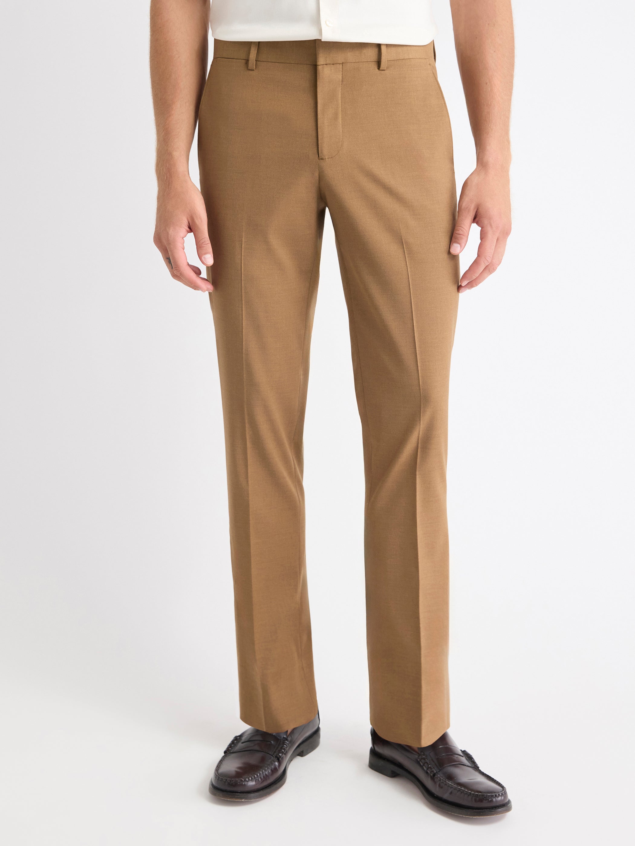 Slim Fit Golden Brown Suit Pant rw&co Special Promo Price