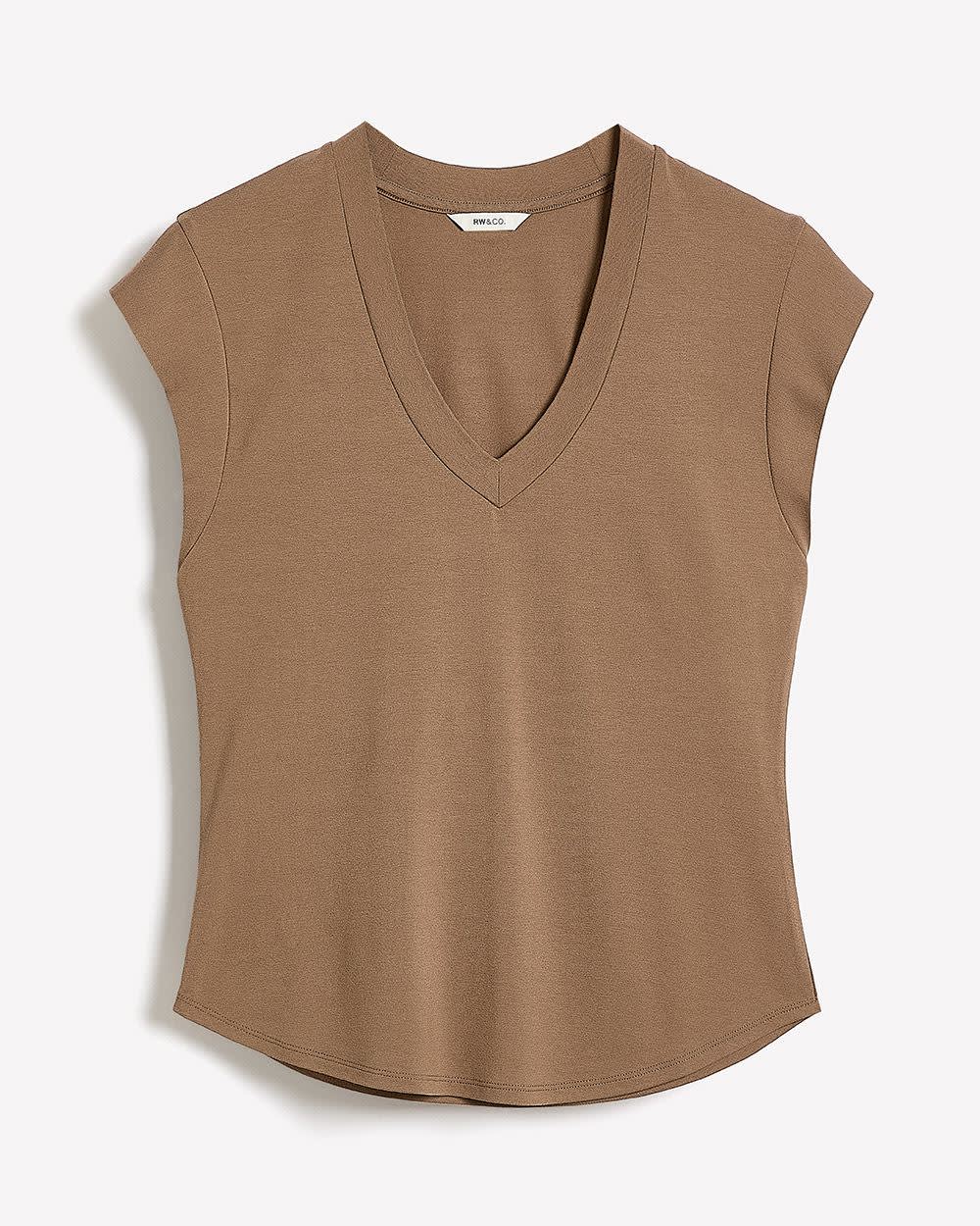Classic-Fit Short-Sleeve V-Neck T-Shirt rw&co Great Value Deal