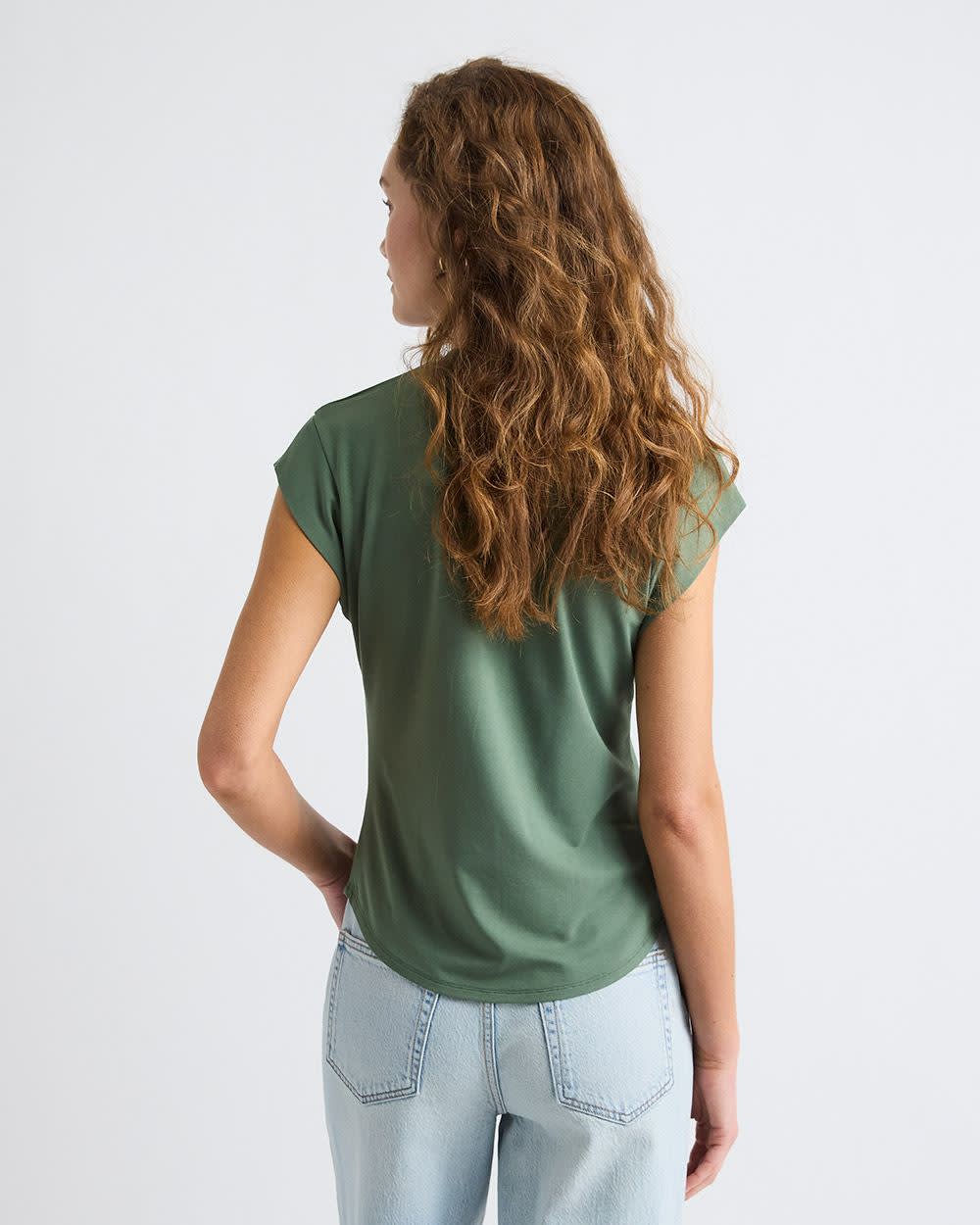 Classic-Fit Short-Sleeve V-Neck T-Shirt rw&co Great Value Deal