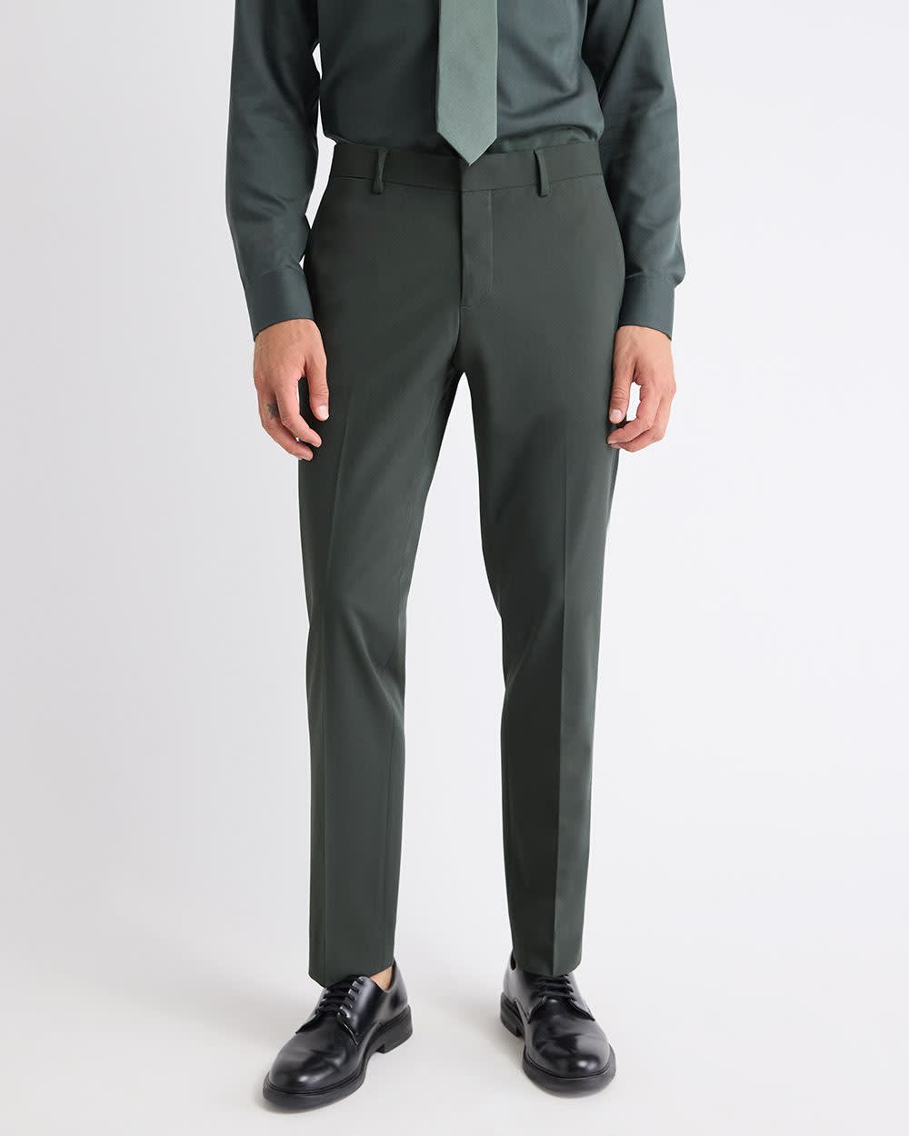 Slim Fit Dark Green Suit Pant rw&co Limited Time Discount