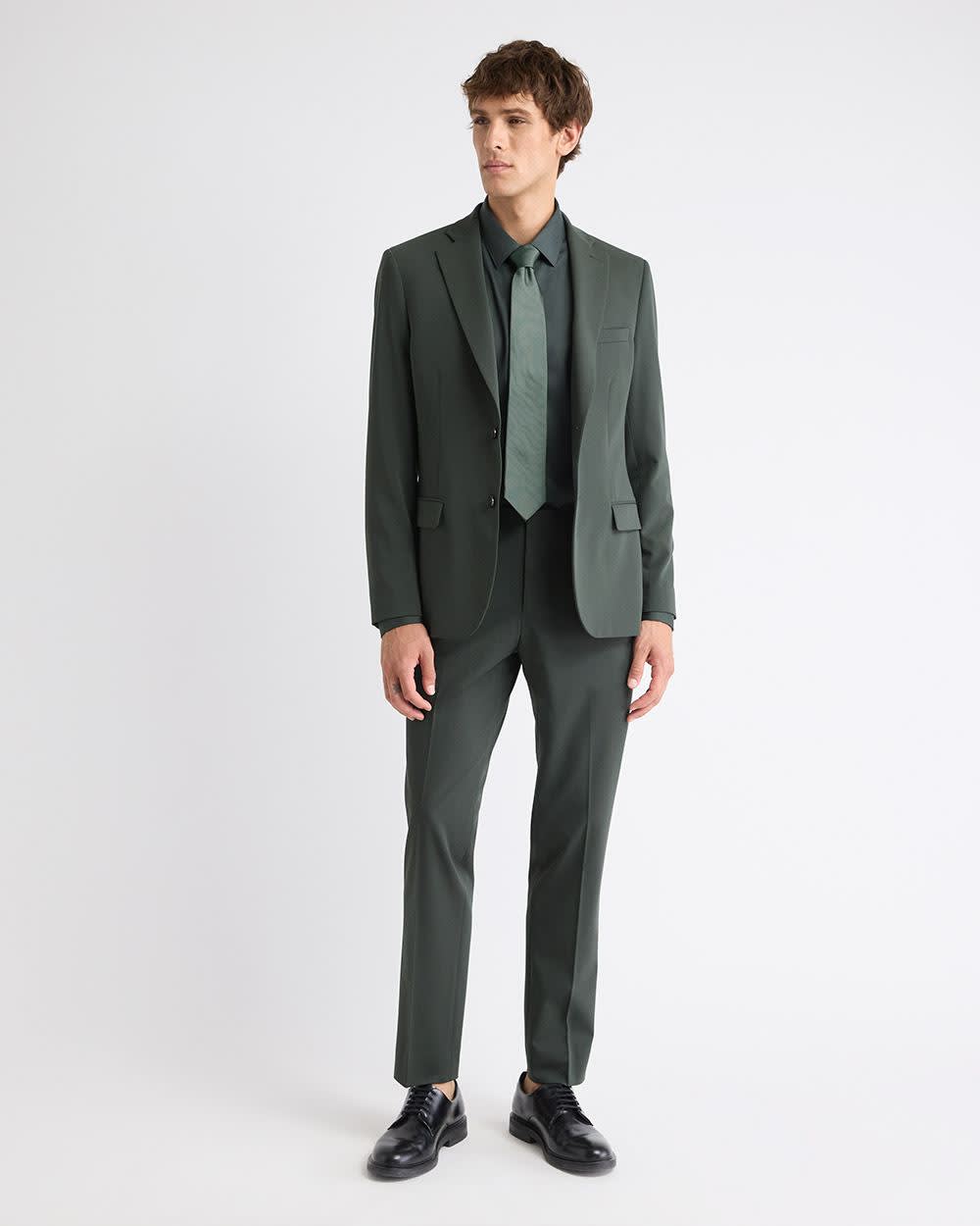 Slim Fit Dark Green Suit Blazer rw&co Great Value Deal