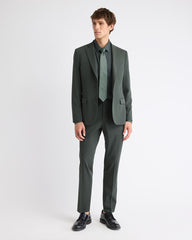 Slim Fit Dark Green Suit Blazer rw&co Great Value Deal