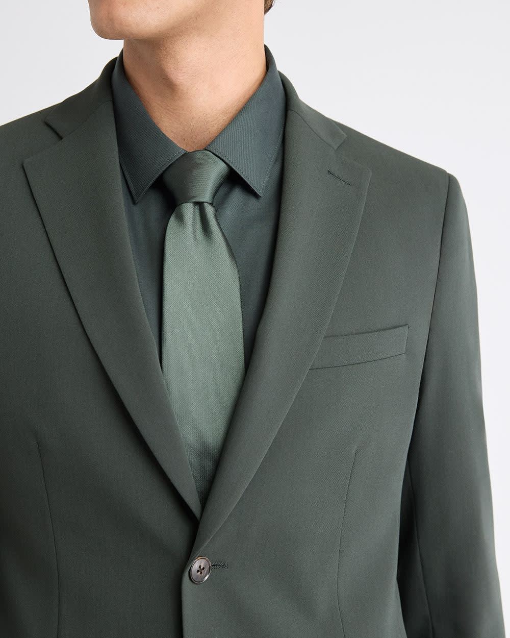 Slim Fit Dark Green Suit Blazer rw&co Great Value Deal