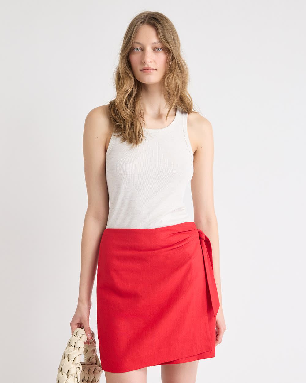 Crew-Neck Racerback Fitted Tank rw&co Exclusive Sale Price