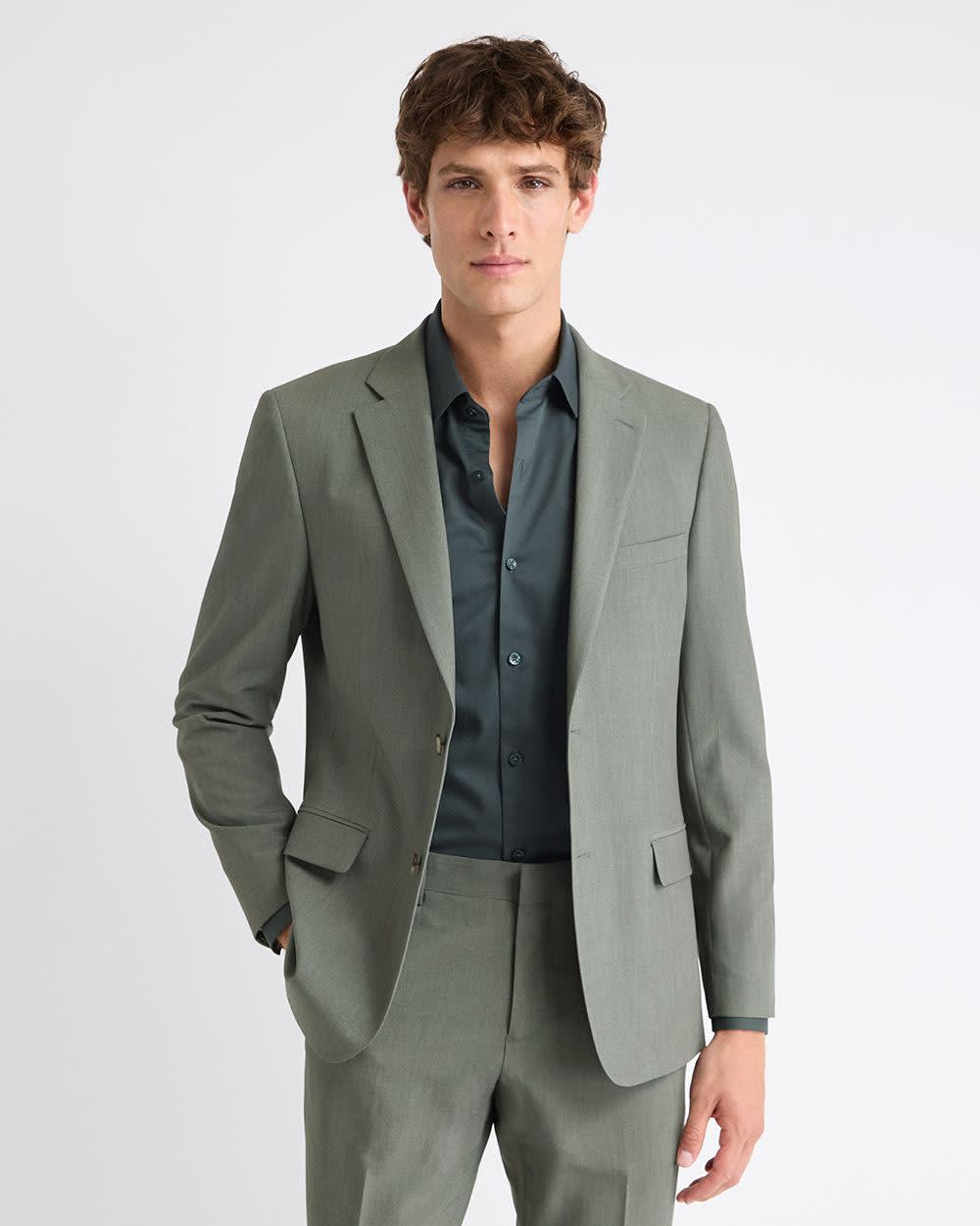 Slim Fit Green Suit Blazer rw&co Special Promo Price