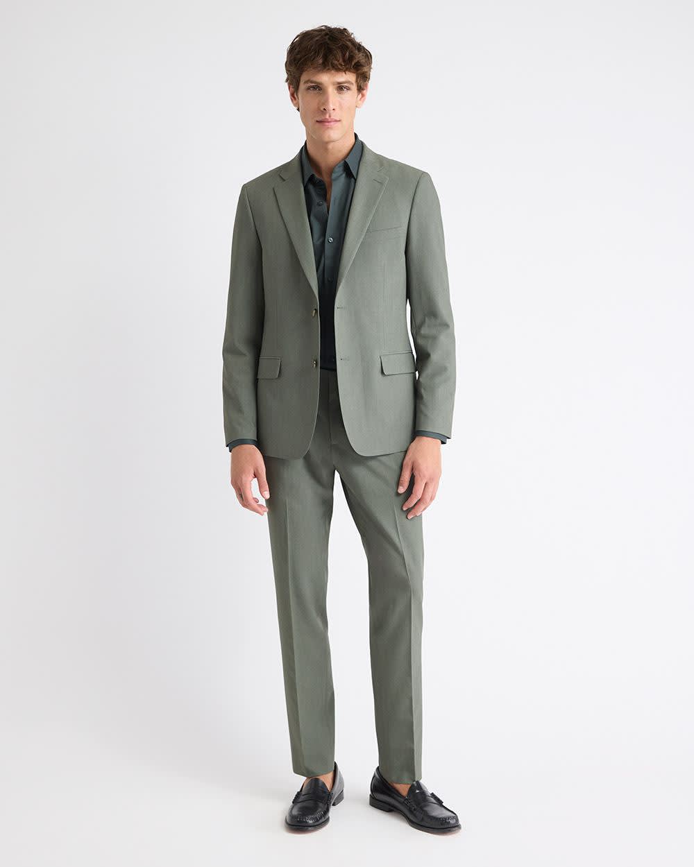 Slim Fit Green Suit Blazer rw&co Special Promo Price