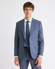 Slim-Fit Wool Check Suit Blazer rw&co Limited Time Discount