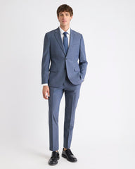 Slim-Fit Wool Check Suit Blazer rw&co Limited Time Discount