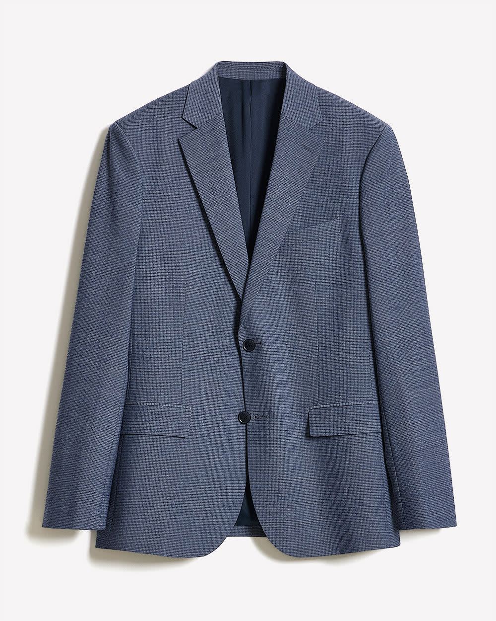 Slim-Fit Wool Check Suit Blazer rw&co Limited Time Discount