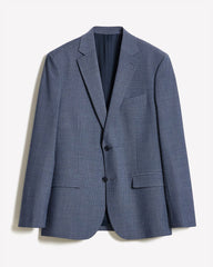 Slim-Fit Wool Check Suit Blazer rw&co Limited Time Discount