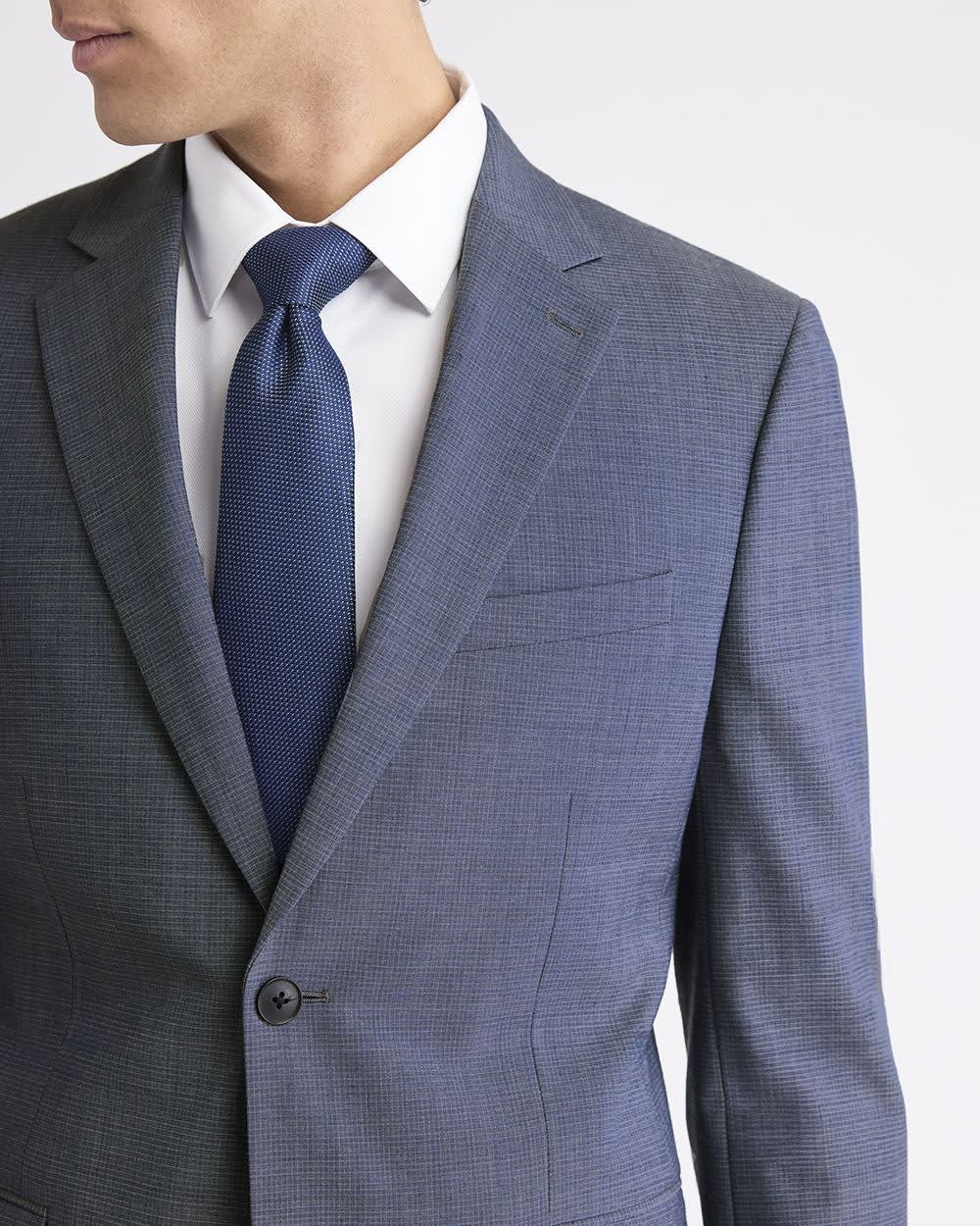 Slim-Fit Wool Check Suit Blazer rw&co Limited Time Discount