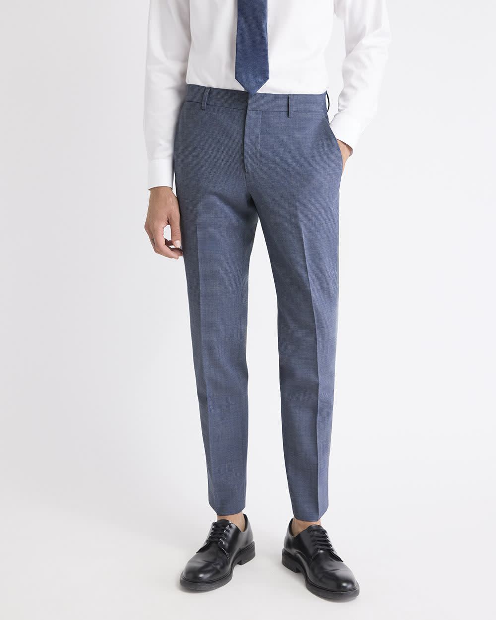 Slim-Fit Wool Check Suit Pant rw&co Exclusive Sale Price