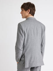 Tailored-Fit Grey Hopsack Suit Blazer rw&co Exclusive Sale Price