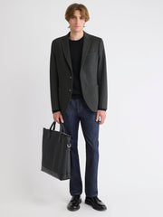 Slim-Fit Textured Knit Blazer rw&co Special Offer