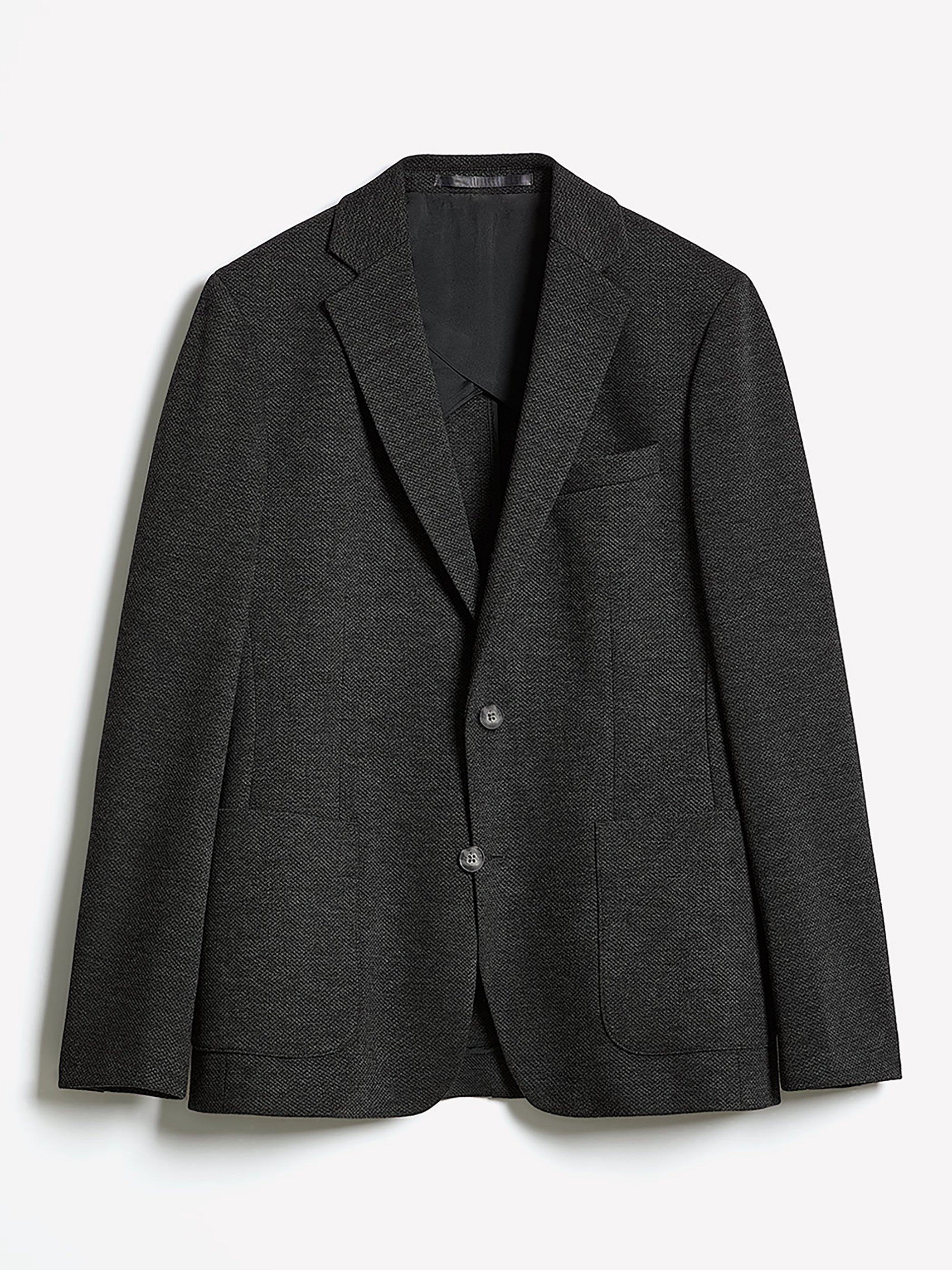 Slim-Fit Textured Knit Blazer rw&co Special Offer