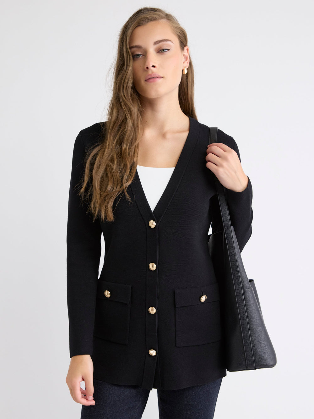 Long-Sleeve Long Cardigan rw&co Special Offer