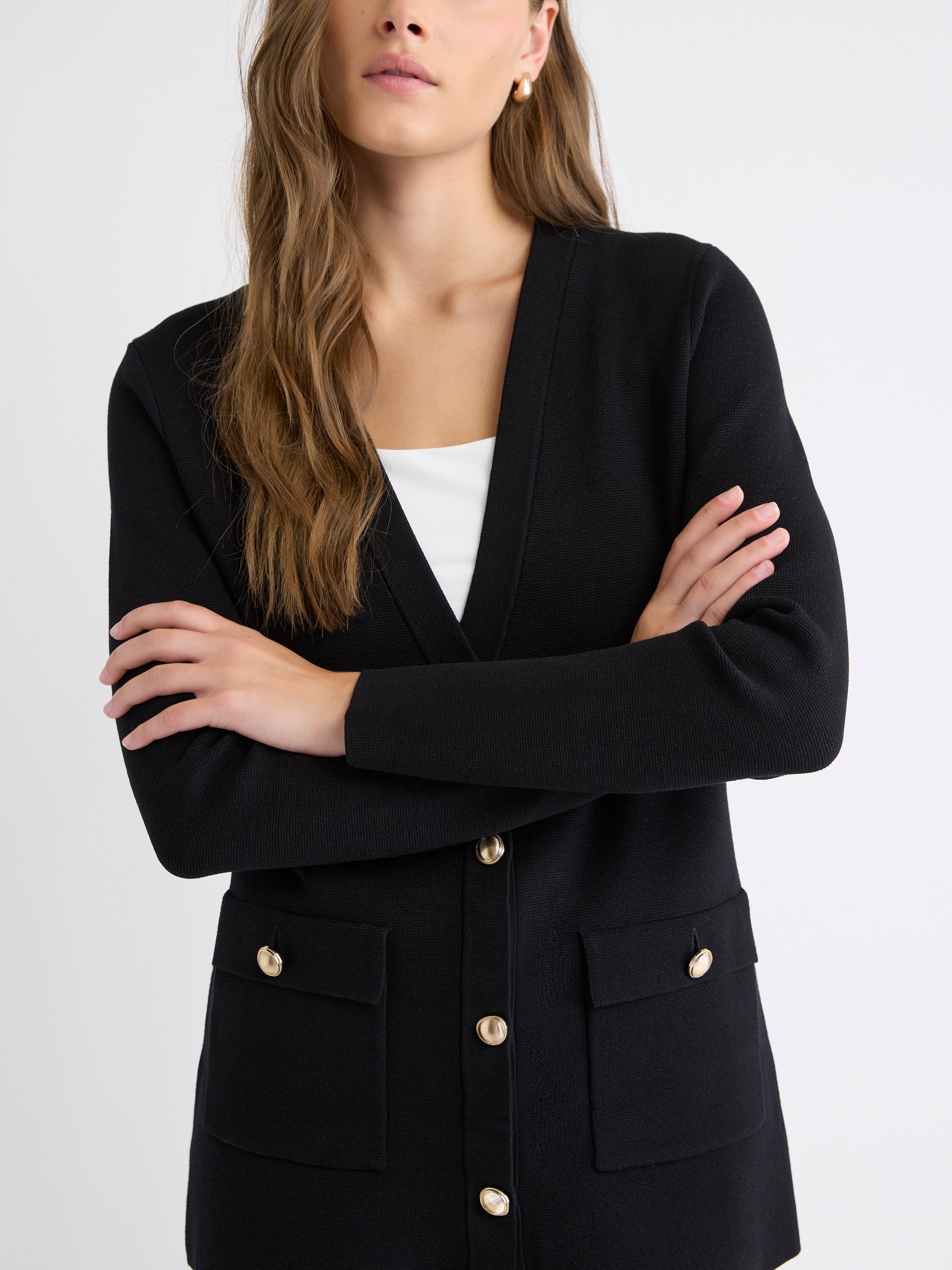 Long-Sleeve Long Cardigan rw&co Special Offer