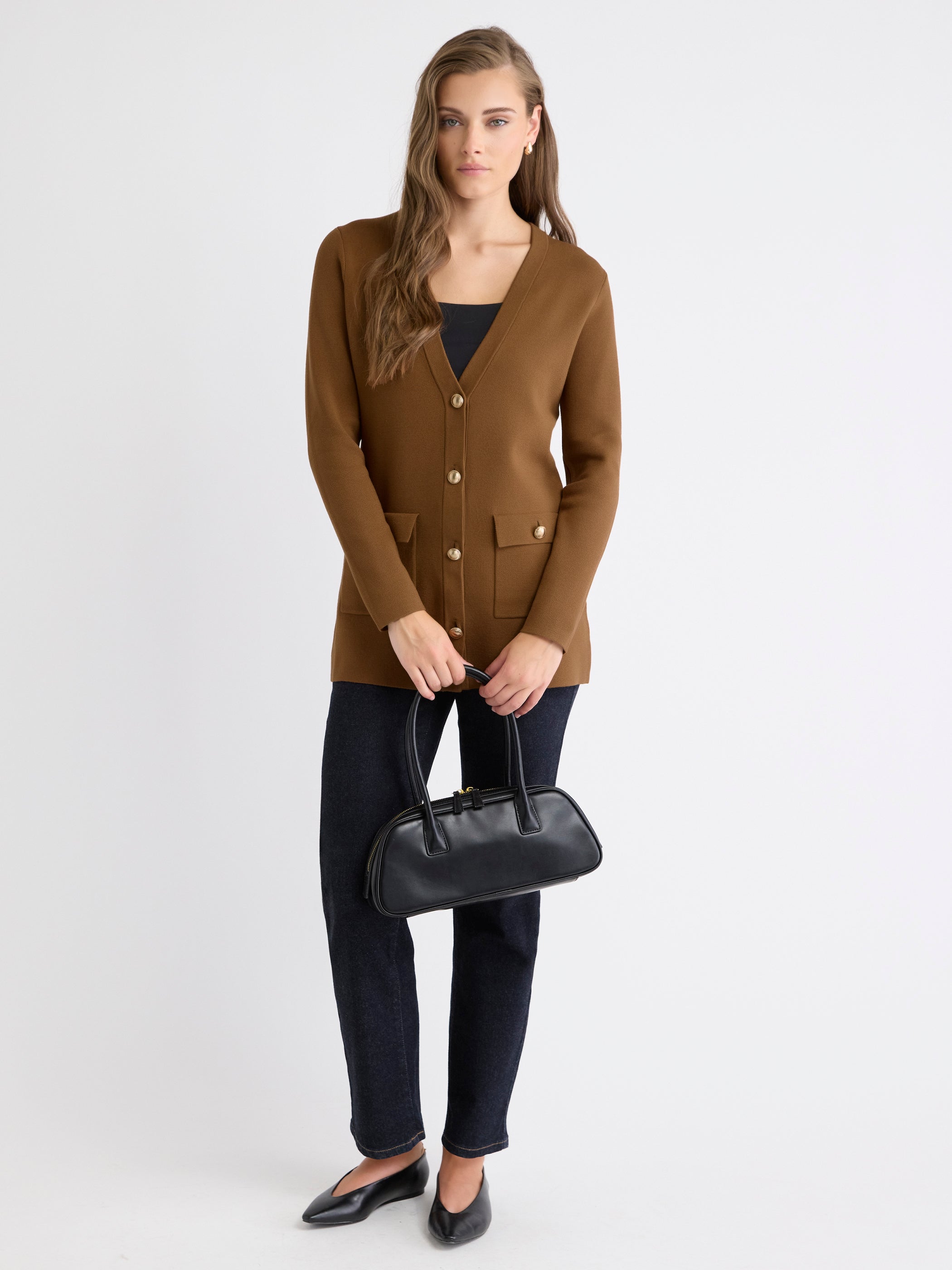 Long-Sleeve Long Cardigan rw&co Special Offer