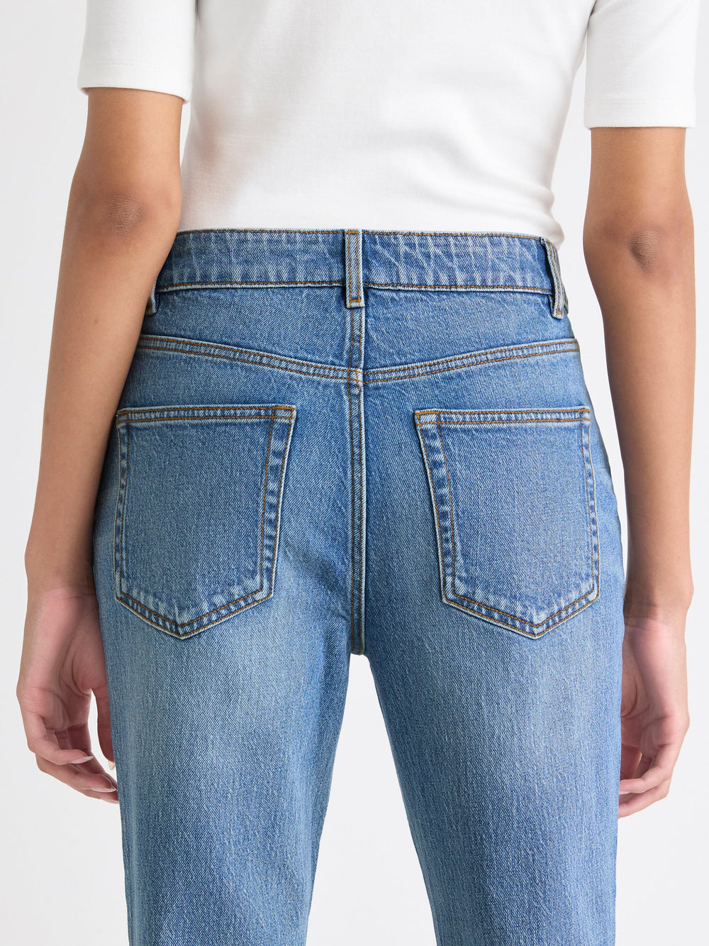 Slim-Leg High-Rise Jeans rw&co Special Promo Price