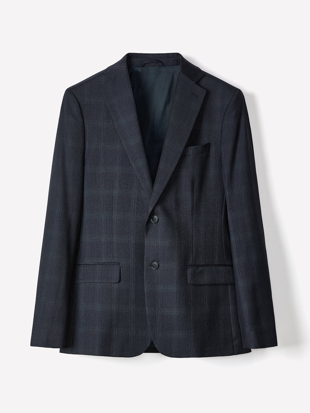 Slim Fit Navy Checkered Suit Blazer rw&co Special Promo Price