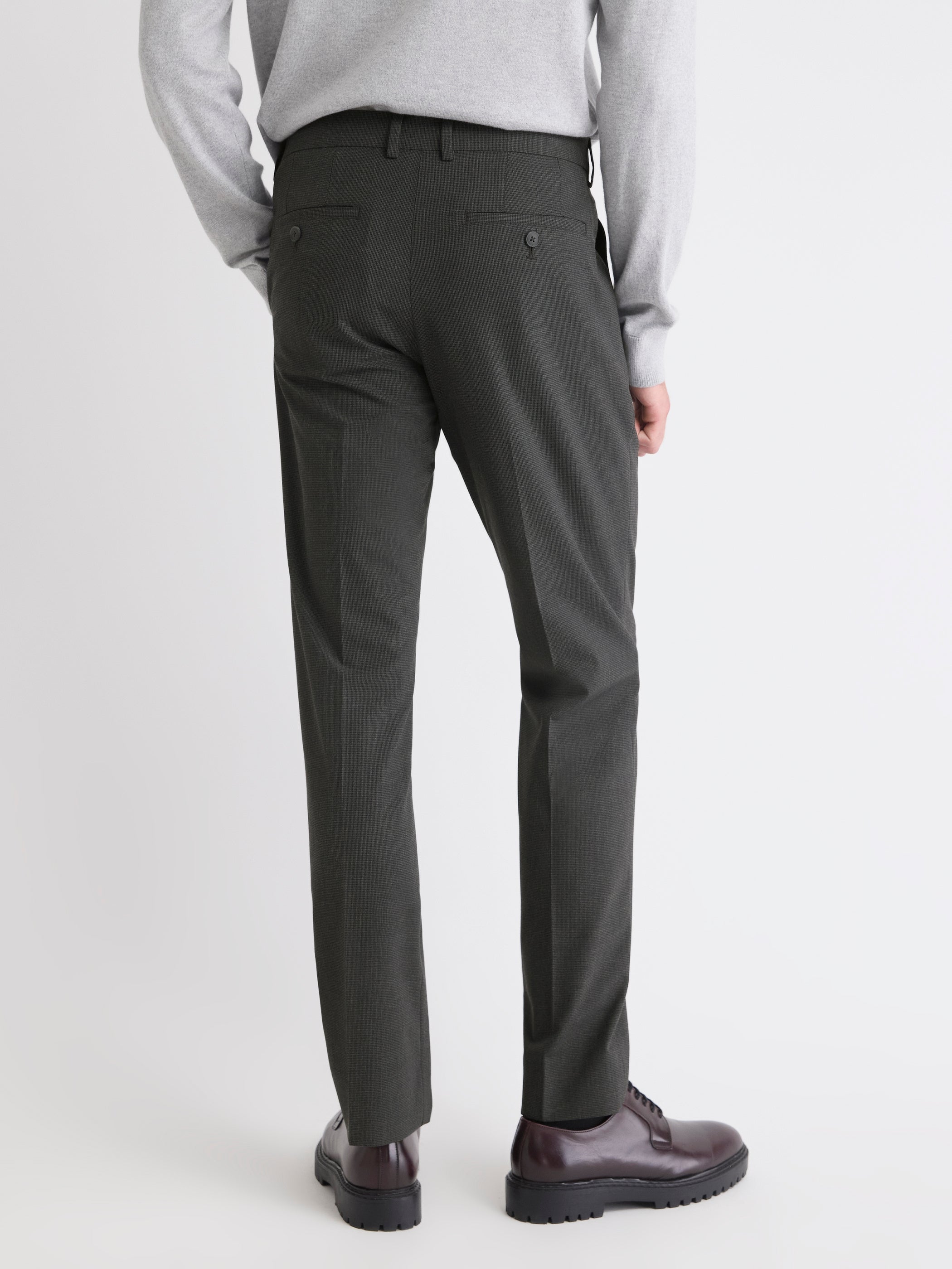 Slim Fit Houndstooth City Pant rw&co On Sale