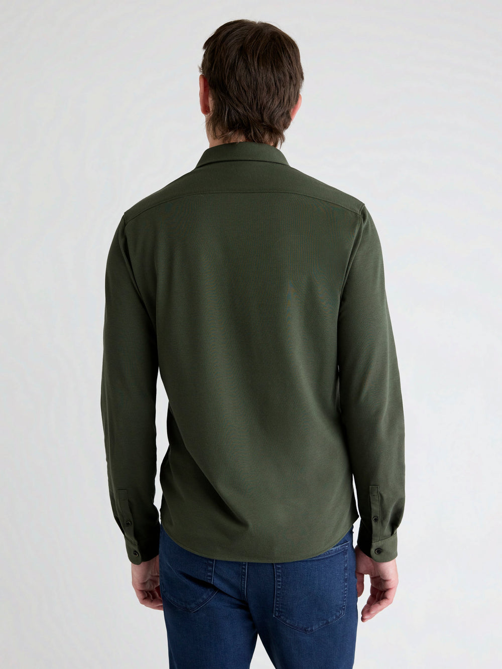 Long-Sleeve Piqué-Knit Shirt rw&co On Sale