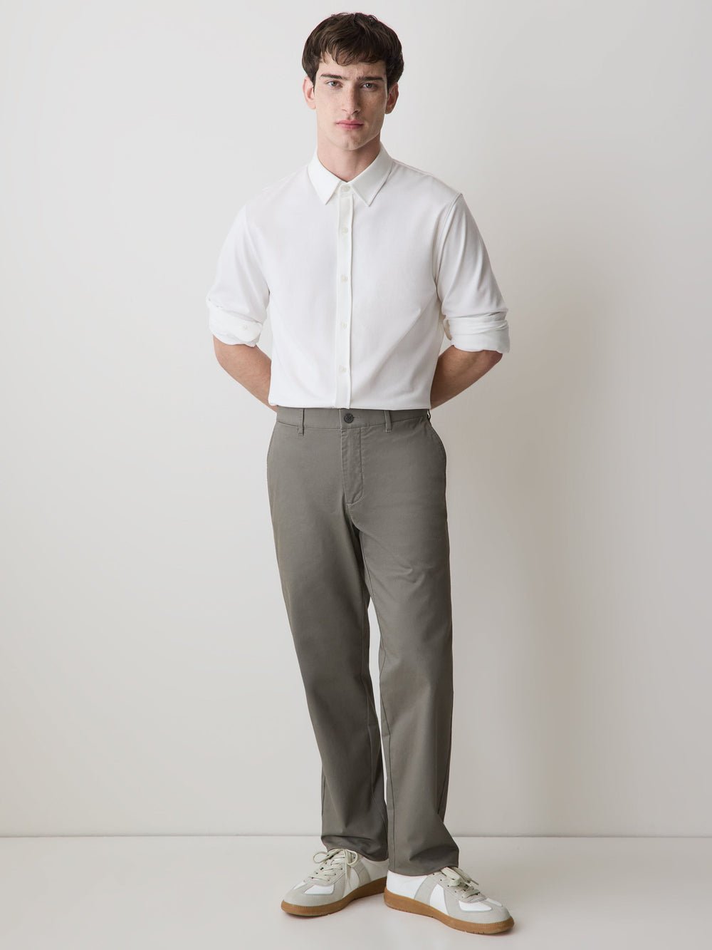Long-Sleeve Piqué-Knit Shirt rw&co On Sale