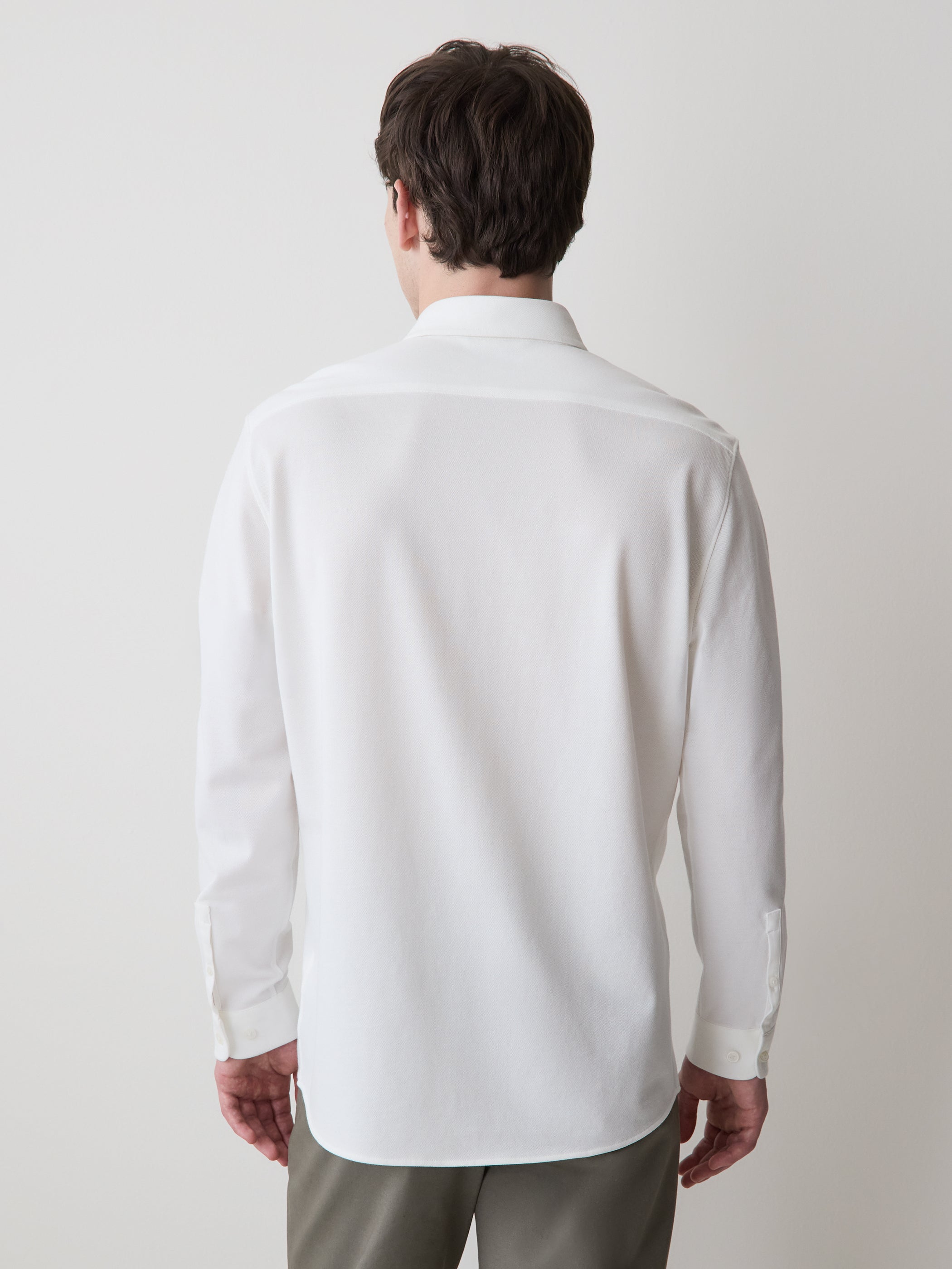 Long-Sleeve Piqué-Knit Shirt rw&co On Sale