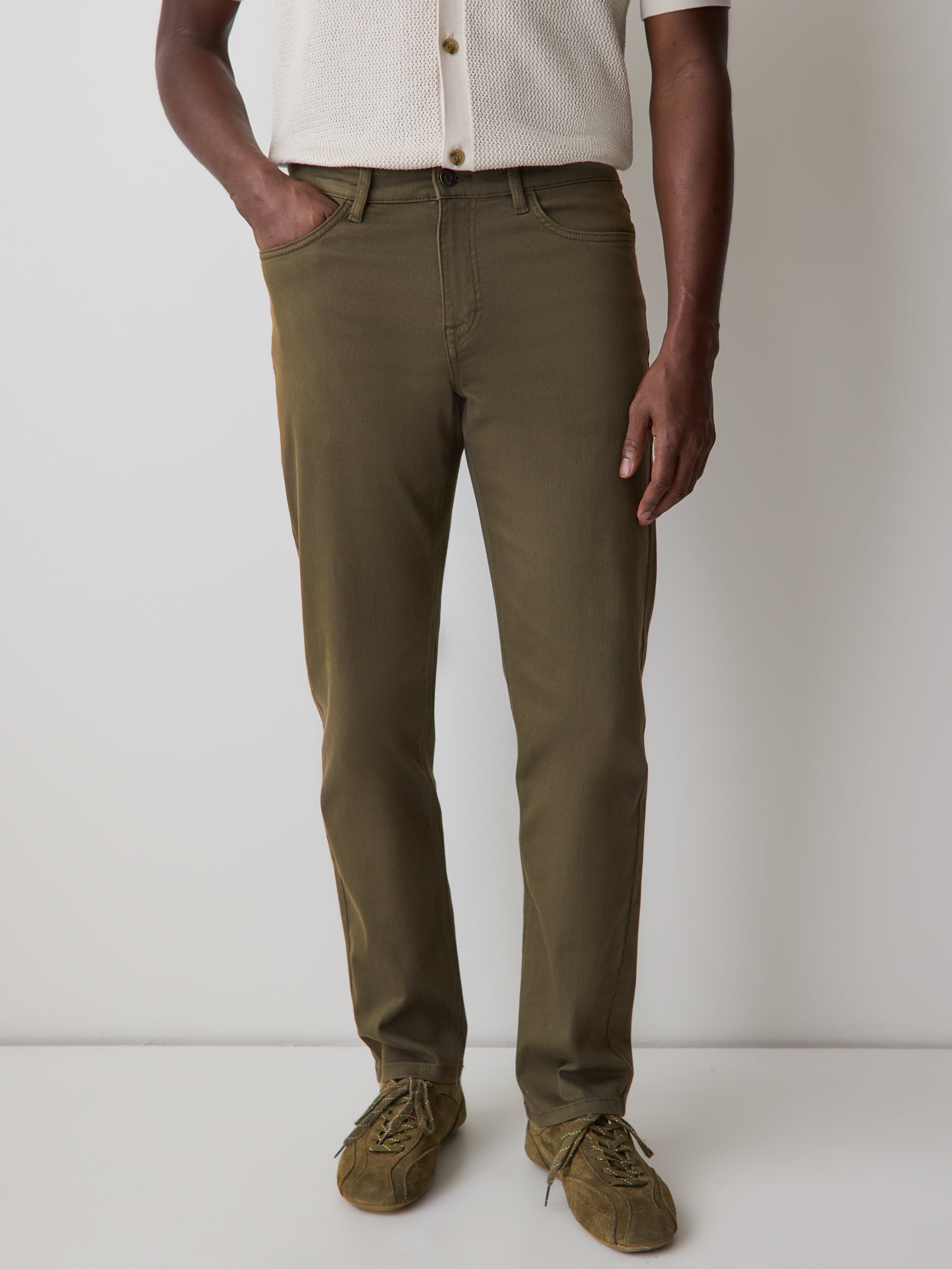 Slim-Fit 5-Pockets Pants rw&co Special Offer