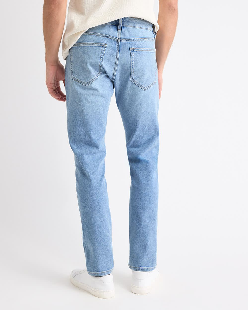 Slim-Fit Light-Wash Jeans rw&co Great Value Deal