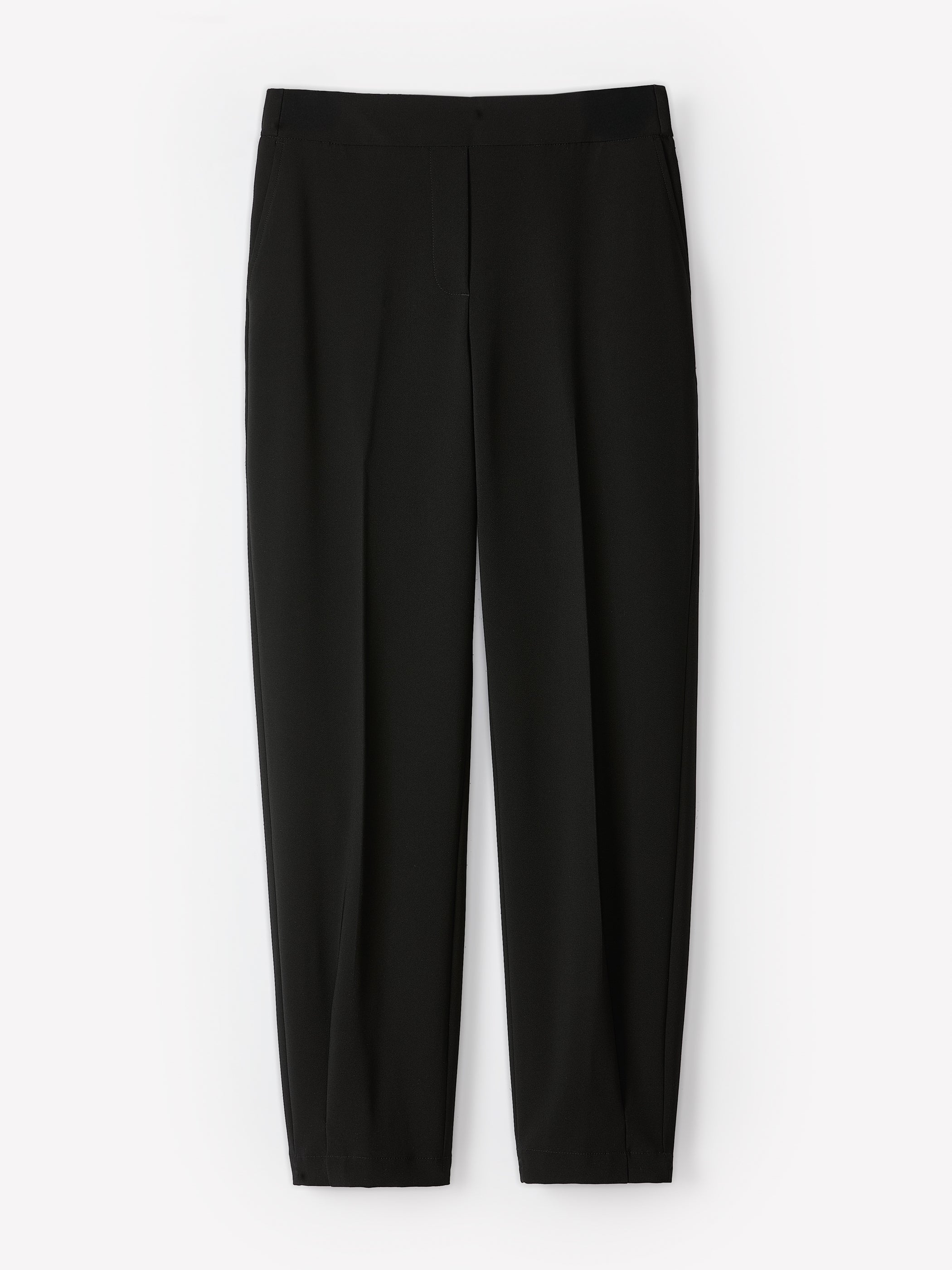Black Mid-Rise Tapered-Leg Flowy Jogger Pant rw&co Exclusive Sale Price