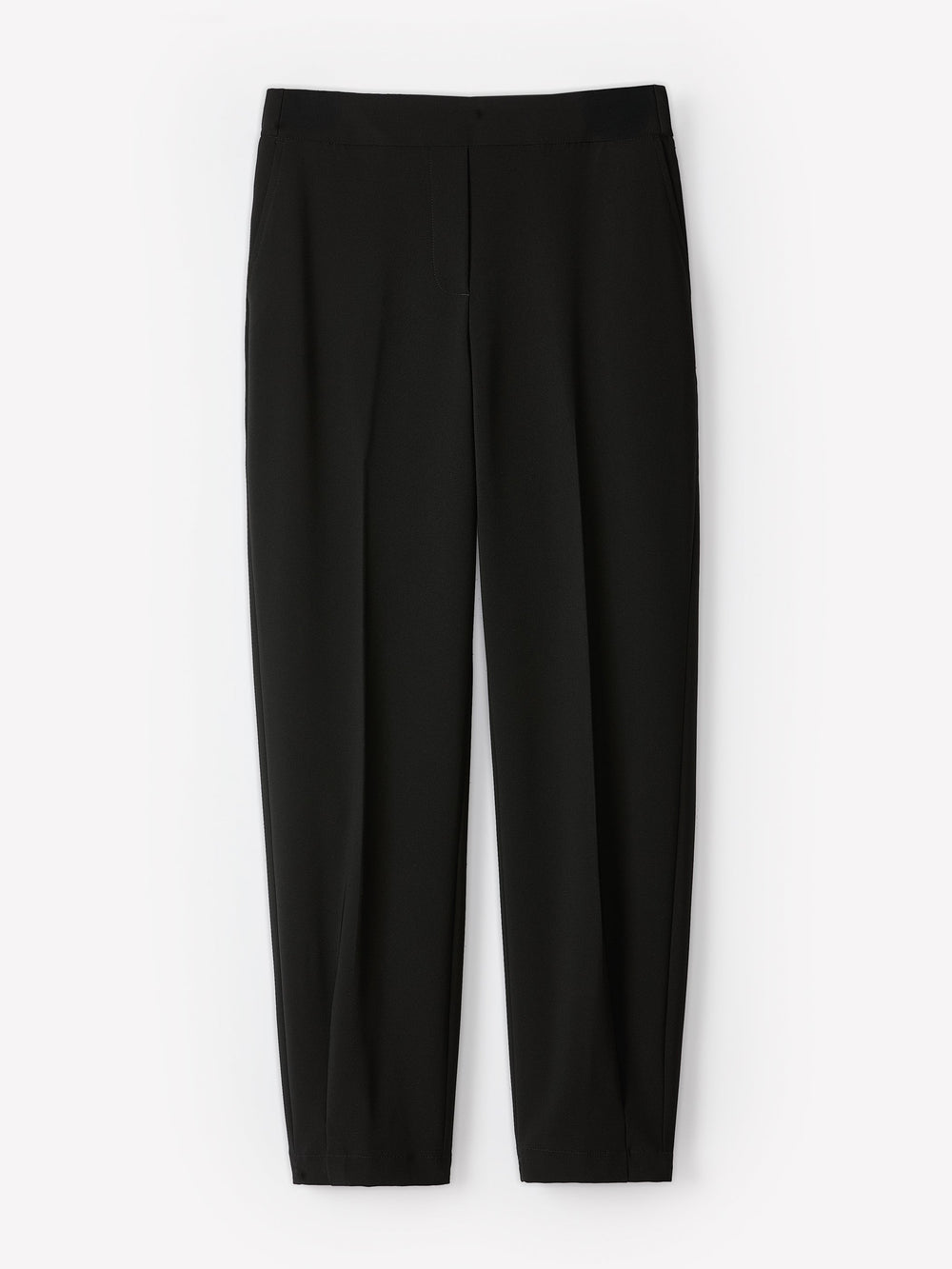 Black Mid-Rise Tapered-Leg Flowy Jogger Pant rw&co Exclusive Sale Price