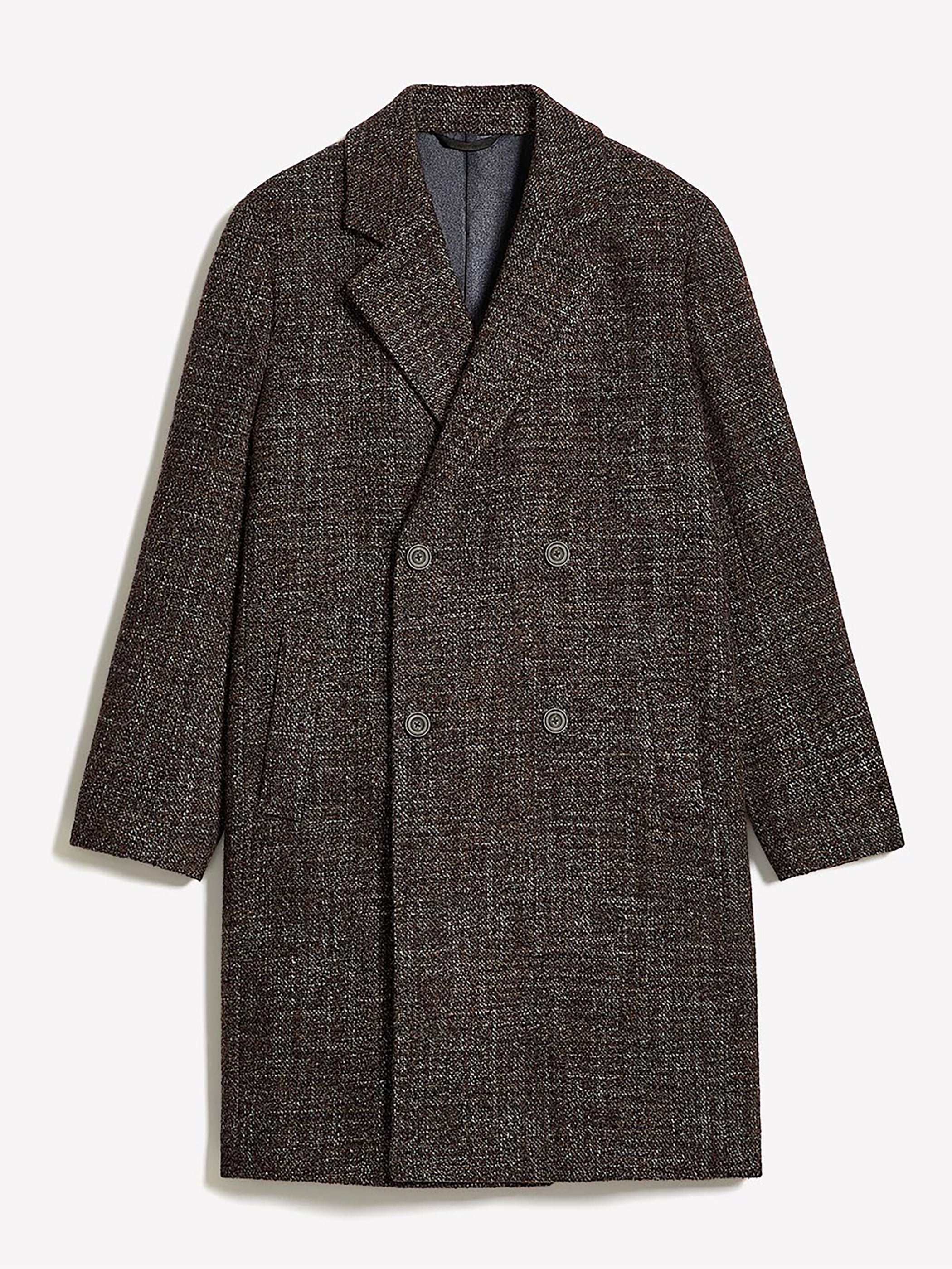 Classic Double-Breasted Bouclé Coat rw&co Special Promo Price