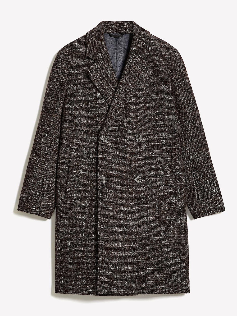 Classic Double-Breasted Bouclé Coat rw&co Special Promo Price