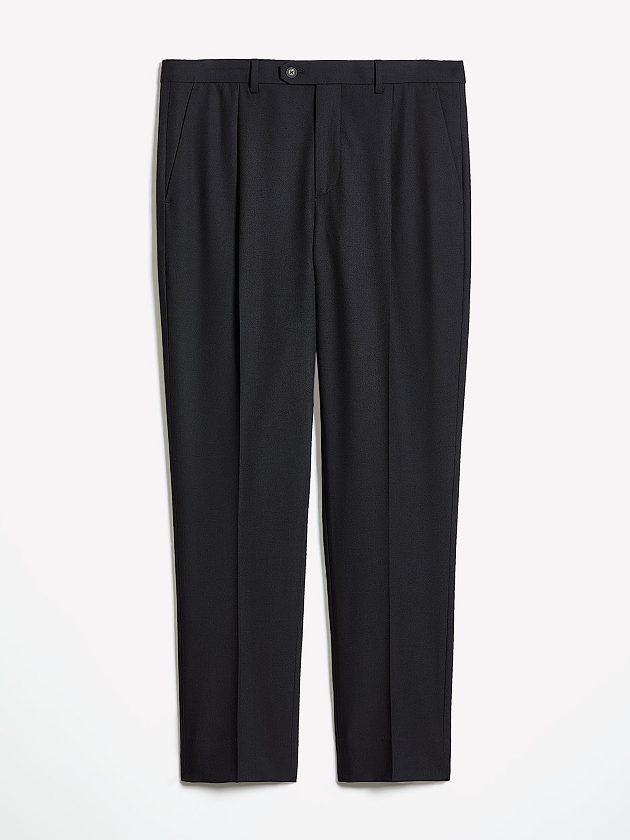 Wool-Blend Tapered-Leg Pleated Dress Pant rw&co Limited Time Discount