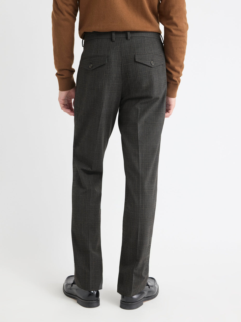 Slim Fit Prince-of-Wales Pant rw&co Great Value Deal