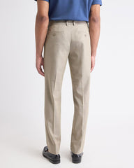 Beige Slim-Fit Wool-Blend Essential Pant rw&co Exclusive Sale Price