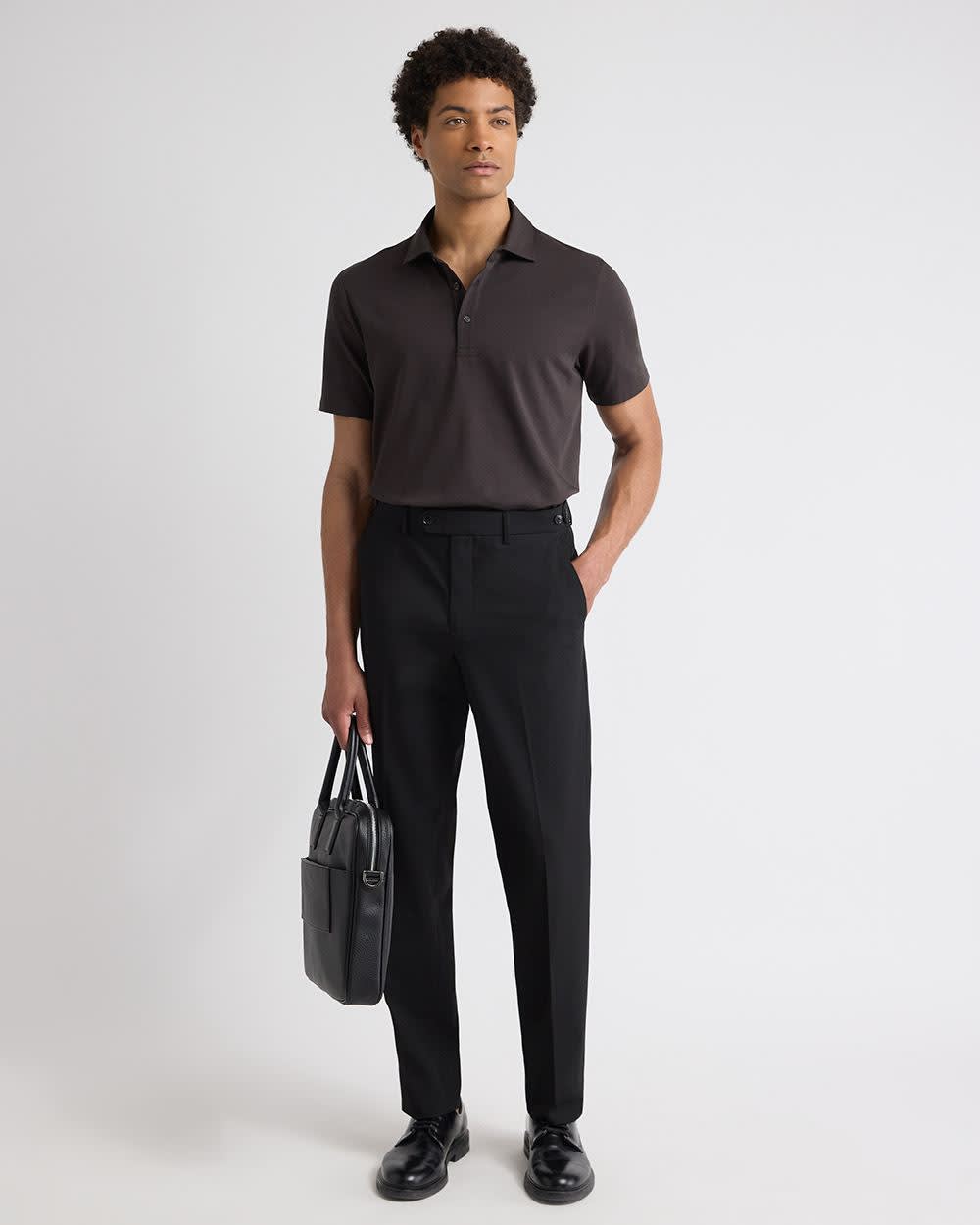 Black Tailored Fit Essential Pant rw&co On Sale