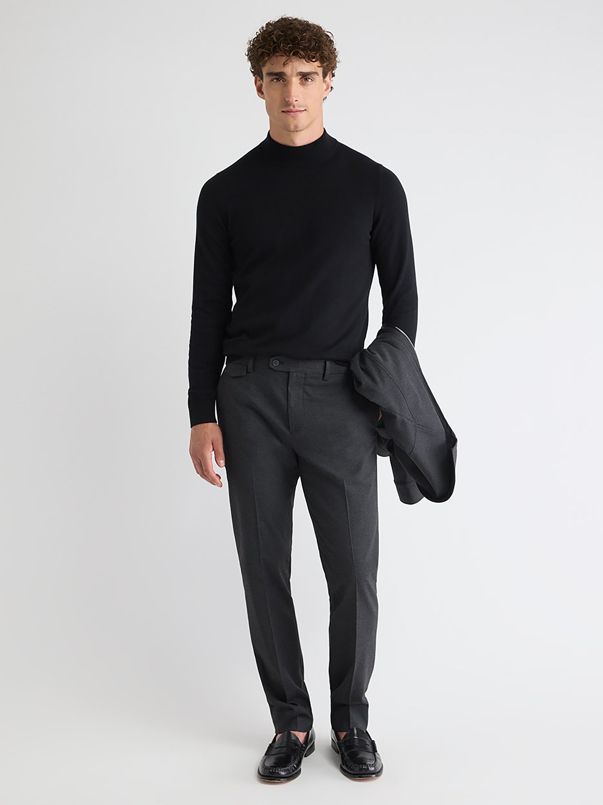 Long-Sleeve Mock-Neck Sweater rw&co On Sale