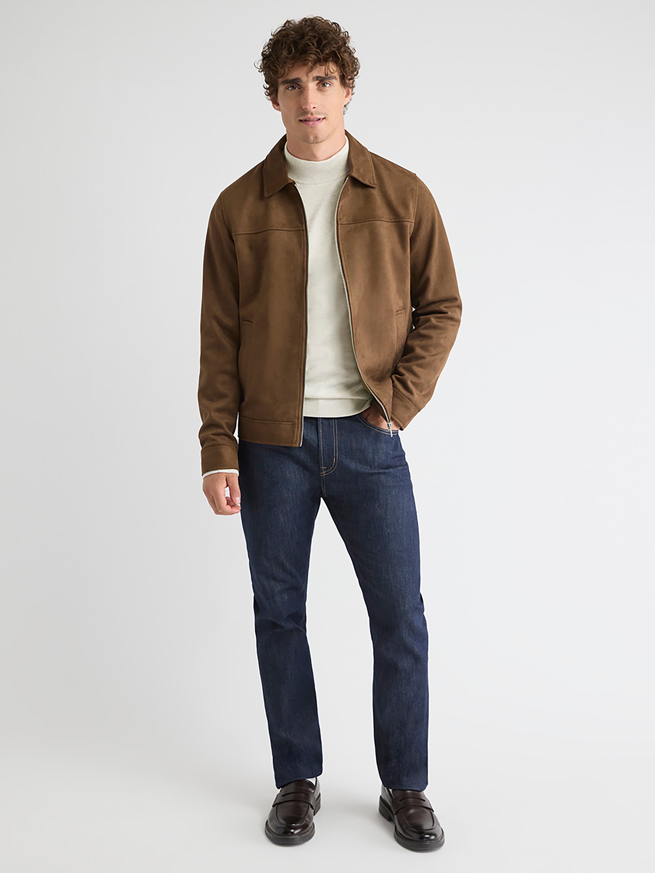 Long-Sleeve Mock-Neck Sweater rw&co On Sale