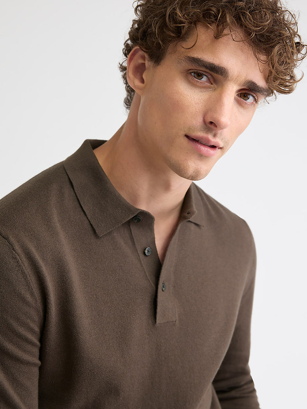 Long-Sleeve Polo Sweater rw&co Special Promo Price