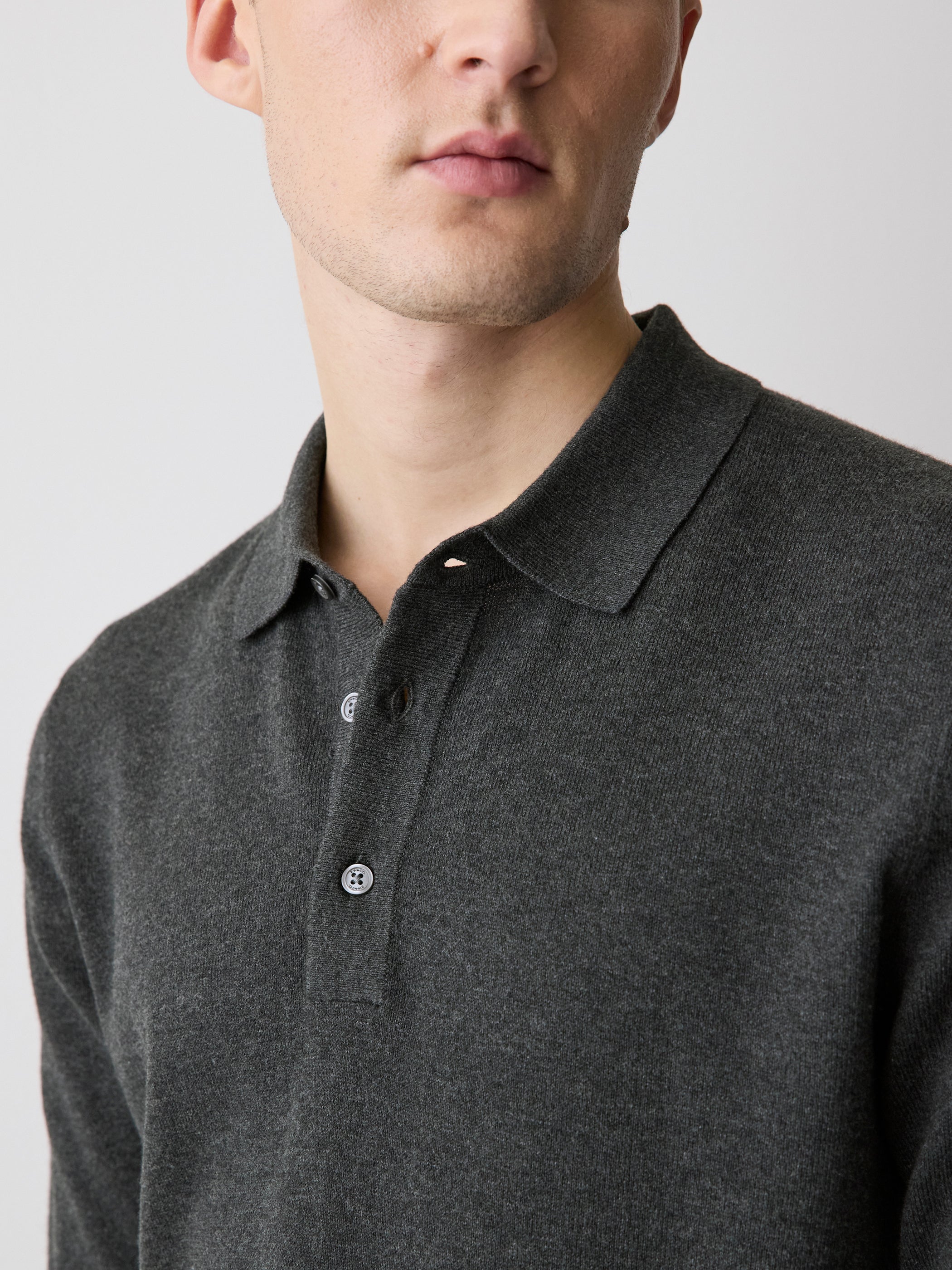 Long-Sleeve Polo Sweater rw&co Special Promo Price